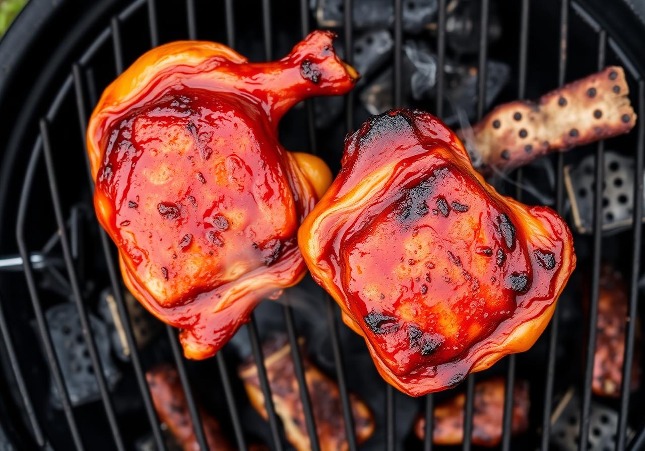 Grilled BBQ Chicken Thighs